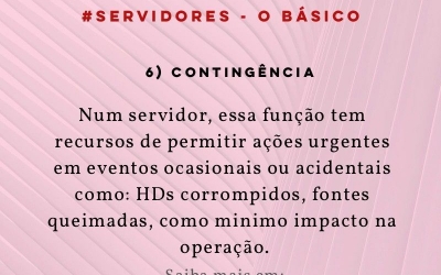 #SERVIDORES - O BÁSICO #06 - Contingência.