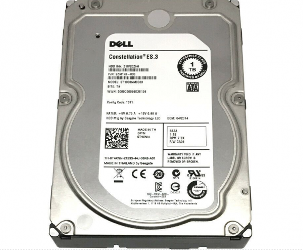 Hdd Lff Sata 1Tb 7.2K 6G Seagate Constellation Emc