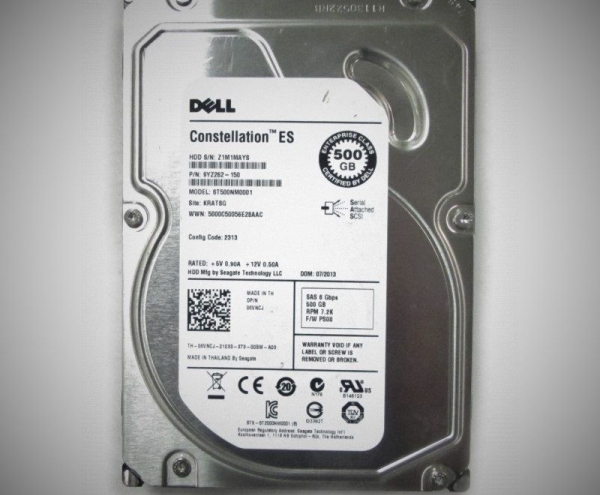 Hdd Sff Sas 500Gb 7.2K 6G Seagate Dell Constellation